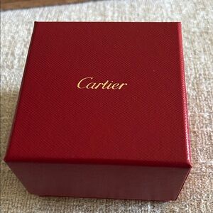 Cartier Red Gift Box with Gold Logo